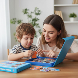 UKŁADANKA MAGNETYCZNA PUZZLE KREATYWNE UBIERANIE CHŁOPAKA ZAWODY UBIERANKA