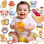 ZESTAW GRZECHOTEK ZWIERZETA GRZECHOTKI GRYZAKI ZABAWKI DLA MALUCHA DZIECI