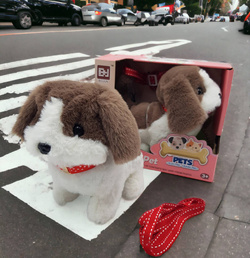 PIESEK PIES chodzący na smyczy szczeka PETS zestaw zabawka dla dzieci