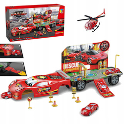 PARKING Z AUTKAMI AUTA SAMOLOT AUTO GARAŻ ZE ZJEŻDŻALNIĄ DLA AUTEK TOR SAMO