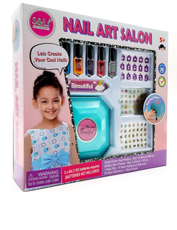 ZESTAW do Paznokci Salon Suszarka Brokat Lakier XL