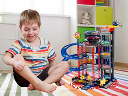 GARAŻ WIELOPOZIOMOWY PARKING SAMOCHODOWY AUTA HELIKOPTER Z WINDĄ DLA DZIECI