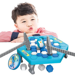 Gra Pingwin na lodowisku pułapka tafla lodu URATUJ PINGWINA ZRĘCZNOŚCIOWA