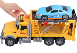 AUTO POMOC DROGOWA LAWETA TIR POJAZD ZESTAW SAMOCHÓD Z ŚWIATŁEM DŹWIĘKIEM