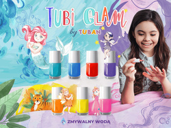Tuban Tubi Glam lakier do paznokci dla dzieci Pomarańczowy Perłowy 5ml ZA6120