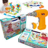 KLOCKI KONSTRUKCYJNE wkrętarka śrubki ZESTAW 3D