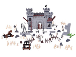 Figurki Żołnierzyki z akcesoriami rycerze piraci 302 elem zamek z figurkami