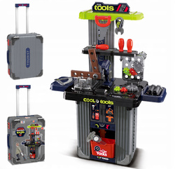 ZESTAW MAJSTERKOWICZA Z NARZĘDZIAMI PRZENOŚNY WARSZTAT ZABAWKA DLA DZIECKA