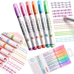 Pisaki Do Szlaczków Markery Flamastry Mazaki Wzorków 6 Kolor Zestaw Szkolny