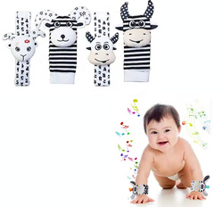 SKARPETKI SENSORYCZNE I OPASKI 3D Z GRZECHOTKĄ DLA NIEMOWLĄT NA PREZENT