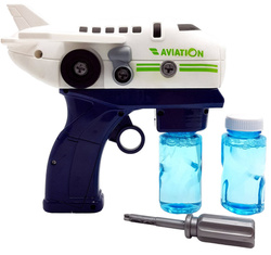 PISTOLET NA BAŃKI MASZYNA SAMOLOT APARAT DO ROBIENIA BANIEK + PŁYN