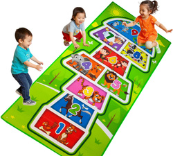 SPORTOWA GRA W KLASY DUŻA MATA DO SKAKANIA Z KRĄŻKI DLA DZIECI ZABAWA RUCH