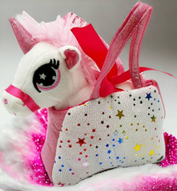 JEDNOROŻEC maskotka UNICORN PLUSZAK Koń TOREBKA KONIK ZESTAW W TOREBCE