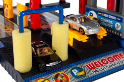 GARAŻ WIELOPOZIOMOWY PARKING SAMOCHODOWY AUTA HELIKOPTER Z WINDĄ DLA DZIECI