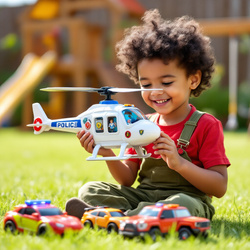 Helikopter projektor zabawka na pilot dla dzieci dźwięki dinozaurów światła