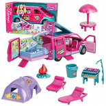 Auto kamper wakacyjny dla lalek obóz akcesoria namiot basen z lalką