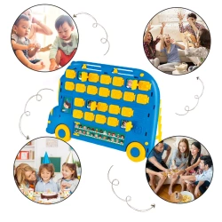 GRA PLANSZOWA „ZGADNIJ KTO?” – TABLICA AUTOBUS + GRA PAMIĘCIOWA DLA DZIECI