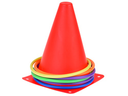 Gra Zręcznościowa Ruchowa Pachołki Obręcze Woreczki dla Dzieci SP0823