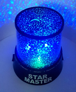 LAMPKA NOCNA MASTER PROJEKTOR GWIAZD LAMPA NA BATERIE DO POKOJU DLA DZIECI