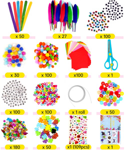 ZESTAW KREATYWNY 1200 el ZABAWKA EDUKACYJNA DLA DZIECI LITERY PIÓRA OCZY XL