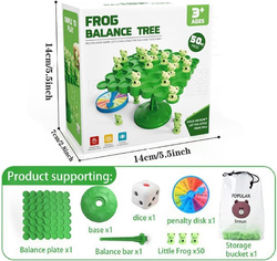 GRA RODZINNA BALANSUJĄCE ŻABKI DLA DZIECI I RODZINY SPADAJĄCE WESOŁE ŻABA