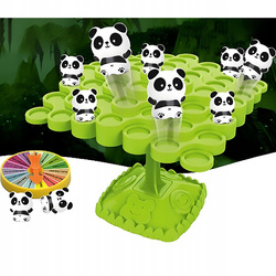 GRA BALANSUJĄCE PANDY ZRĘCZNOŚCIOWA I LOGICZNA DLA DZIECI ZABAWA RODZINNA