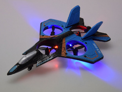 Zdalnie sterowany dron Quadcopter - pojazd latający + kolorowe diody RC0701