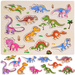 Puzzle drewniane dinozaury 11ele układanka ZA4723