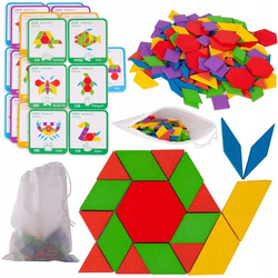 PUZZLE GEOMETRYCZNE KSZTAŁTY UKŁADANKA KLOCKI ZABAWKI DO NAUKI DLA DZIECI