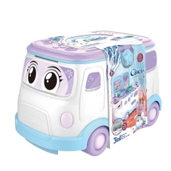 JEŹDZIK ZESTAW 3W1 ZABAWKA AUTO KUCHNIA I GARNKI NA PREZENT DLA DZIECI