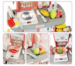 ZESTAW KUCHENNY DLA DZIECI KUCHNIA Z AKCESORIAMI GARNKI ZABAWKA DO ZABAWY