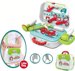 MAŁY LEKARZ ZESTAW LEKARSKI DOKTORA ZABAWKA W KUFERKU ZABAWA W LEKARZA