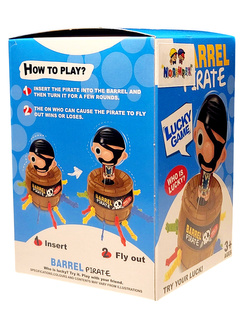 SZALONY PIRAT UKŁUJ PIRATA GRA PIRACKA BECZKA Z MIECZAMI NA PREZENT ZABAWKA