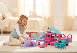 Auto kamper wakacyjny dla lalek obóz akcesoria namiot basen z lalką