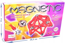 KLOCKI MAGNETYCZNE UKŁADANKA 84 ELEME MAGNES KULKI