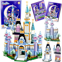 ZAMEK KSIĘŻNICZKI KLOCKI ZESTAW 535 KLOCKÓW NA PREZENT DLA DZIEWCZYNKI 6w1