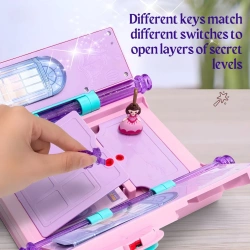 MAGICZNY SEKRETNY PAMIĘTNIK ZAMEK NA KLUCZYK ZE SCHOWKAMI ZESTAW DLA DZIECI