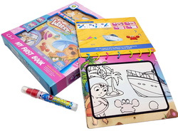 MALOWANKA NA WAKACJE KSIĄŻKA DO KOLOROWANIA Z PISAKIEM WODNYM DLA DZIECI