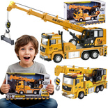 DŹWIG ZABAWKA AUTO Z DŹWIĘKIEM ŚWIATŁEM POJAZD BUDOWLANY DLA CHŁOPCA DZIECI