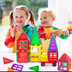 KLOCKI MAGNETYCZNE 3D KONSTRUKCYJNE EDUKACYJNE DUŻE 70EL UKŁADANKA MAGNETIC