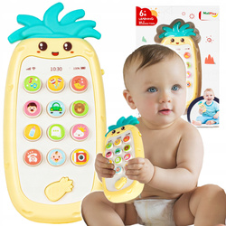 TELEFON SMARTFON EDUKACYJNY INTERAKTYWNY ANANAS ZABAWKA DLA DZIECI
