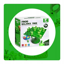 GRA RODZINNA BALANSUJĄCE ŻABKI DLA DZIECI I RODZINY SPADAJĄCE WESOŁE ŻABA