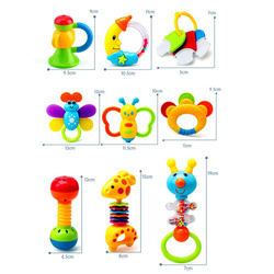 ZESTAW GRZECHOTEK GRZECHOTKI W BUTELCE ZABAWEK DLA DZIECI NIEMOWLĄT KLUCZE