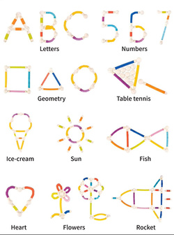 RURKI KONSTRUKCYJNE MAGNETYCZNE KLOCKI UKŁADANKA ZABAWKA ZESTAW DLA DZIECI