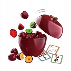 UKŁADANKA SENSORYCZNA DO NAUKI KSZTAŁTÓW LICZENIA W KSZTAŁCIE JABŁKA