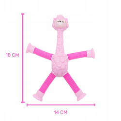 POP TUBE RURKA DO ROZCIĄGANIA Z PRZYSSAWKAMI ZABAWKA ANTYSTRESOWA LAMA
