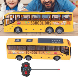 AUTOBUS SZKOLNY ZDALNIE STEROWANY NA PILOT ŚWIATŁA LED AUTO BUS DLA DZIECI