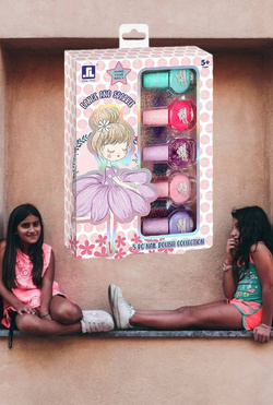 Lakiery do MALOWANIA paznokci dla dziewczynek dzieci Zestaw na Prezent