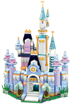 ZAMEK KSIĘŻNICZKI KLOCKI ZESTAW 535 KLOCKÓW NA PREZENT DLA DZIEWCZYNKI 6w1