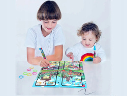 MATA KSIĄŻKA DO RYSOWANIA I MALOWANIA WODĄ POJAZDY AUTO POCIĄG SAMOLOT